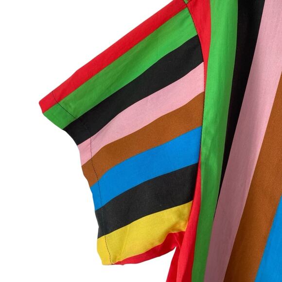 Rowing Blazers NWTs New York Stripe Multicolor Button Down Shirt size medium - Picture 3 of 9